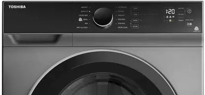 TOSHIBA 9 kg Fully Automatic Front Load Washing Machine with In-built Heater Silver  (TW-BJ100M4-IND(SK)) (OPEN BOX) TOSHIBA 9 kg Fully Automatic Front Load Washing Machine with In-built Heater Silver  (TW-BJ100M4-IND(SK)) (OPEN BOX)